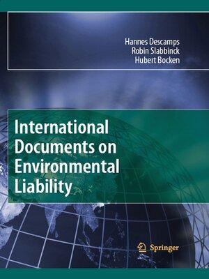 cover image of International Documents on Environmental Liability